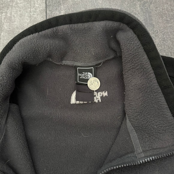 The North Face Mens Full Zip Fleece Jacket Grey Black Denali Style Size 2XL - Picture 3 of 7